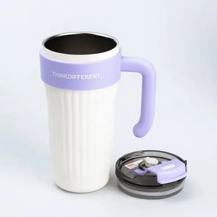 Термокружка с ручкой Think Different 860 мл термос чашка термокружки кружка термос Фиолетовый (HP28487W) - изображение 1