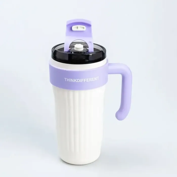 Термокружка с ручкой Think Different 860 мл термос чашка термокружки кружка термос Фиолетовый (HP28487W) - изображение 2