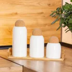 Набір для спецій на дерев'яній підставці 3 шт (HP250)