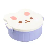 Ланч-бокс дитячий зі столовими приборами Rabbit 18*18*7 см бузковий (HP12270V)