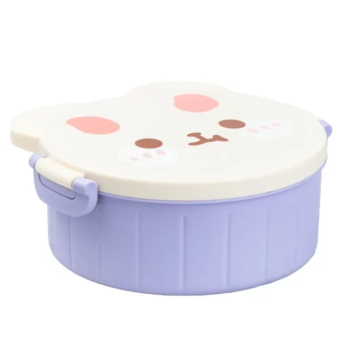 Ланч-бокс дитячий зі столовими приборами Rabbit 18*18*7 см бузковий (HP12270V) - зображення 2