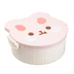 Ланч-бокс дитячий зі столовими приборами Rabbit 18*18*7 см білий (HP12270W)