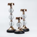 Набір підсвічників 3 шт декоративні 43 см • 34 см • 27 см красиві підсвічники (HP48633)