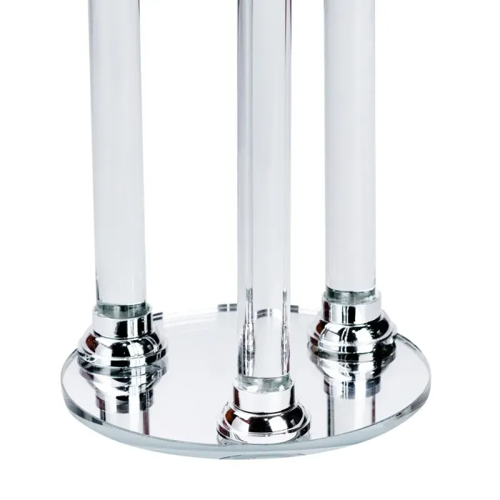 Подсвечник стеклянный высокий канделябр 36.5 – 47.0 – 56.5 см (HP36564) - изображение 4