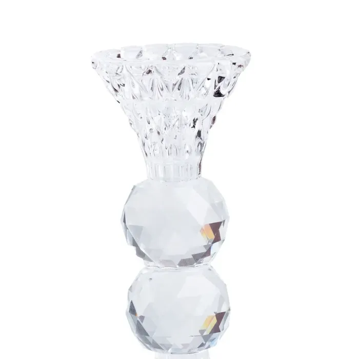 Подсвечник стеклянный средний 16 см (HP36561M) - изображение 2