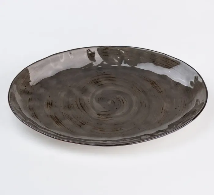 Тарілка обідня керамічна 35х23.5 см плоска овальна (HP23392) - зображення 4