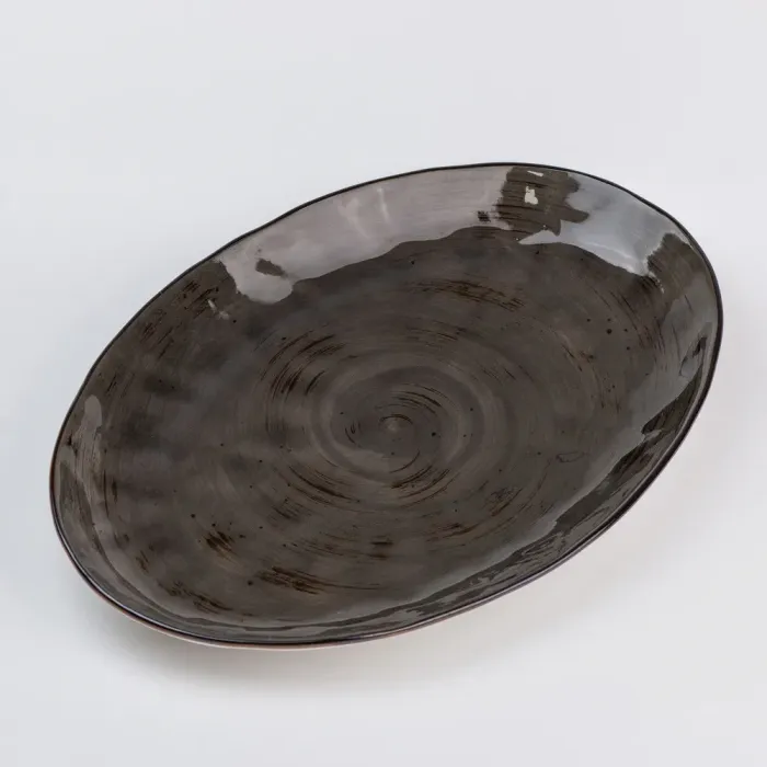 Тарілка обідня керамічна 35х23.5 см плоска овальна (HP23392) - зображення 2