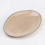 Тарілка плоска овальна керамічна обідня 33.5х23 см (HP23380)