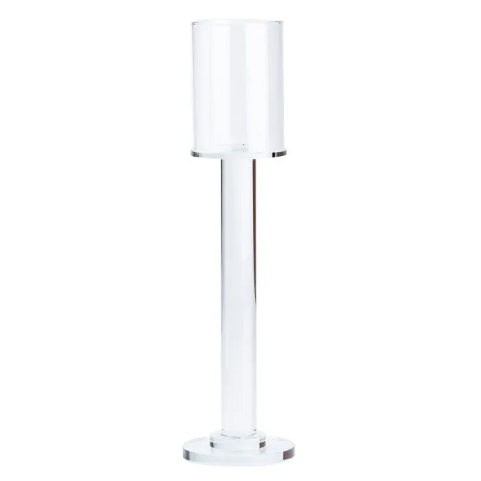Подсвечник стеклянный высокий 30.5 см Прозрачный (HP36558S) - изображение 1