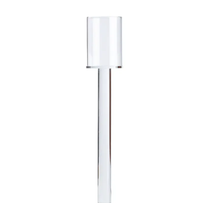 Подсвечник высокий стеклянный 35.5 см Прозрачный (HP36558M) - изображение 3