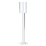 Підсвічник склянний високий 35.5 см Прозорий (HP36558M)