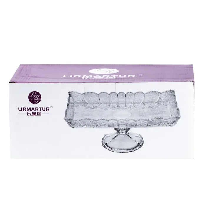 Прозрачная ваза для фруктов 29•17•12 см (HP5116) - изображение 6