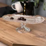 Фруктовница стеклянная на ножке 34•15•11 см (HP5115)