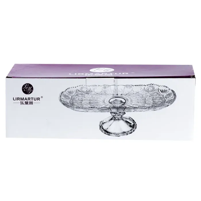 Фруктовница стеклянная на ножке 34•15•11 см (HP5115) - изображение 6