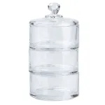 Конфета трехуровневая 3300 см со стеклянной крышкой прозрачная (HP5106)