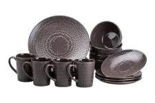 Столовий сервіз тарілок та чашок на 4 персони керамічний • чашки 400 мл (HP20344)