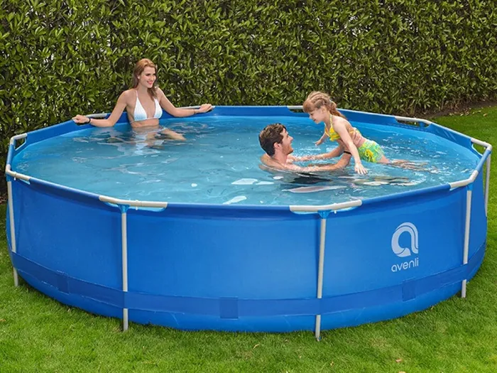 Большой каркасный бассейн для дачи и дома для всей семьи 305 х 76 см 19 в 1 Синий (B0022) - изображение 3