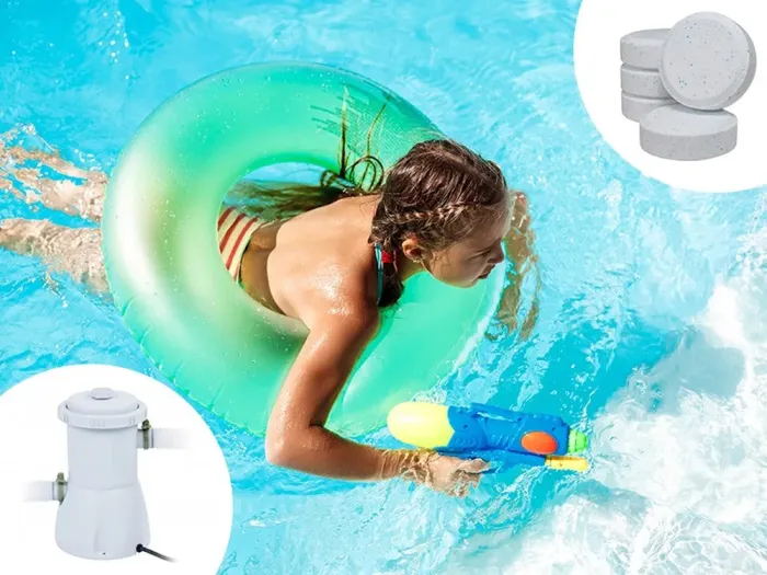 Большой каркасный бассейн для дачи и дома для всей семьи 305 х 76 см 19 в 1 Синий (B0022) - изображение 7