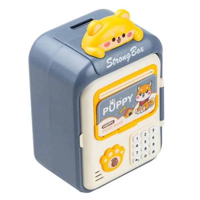 Дитяча електронна скарбничка з кодовим замком та купюроприймачем 14 х 10.5 х 24 см (HP12265BL) - зображення 3