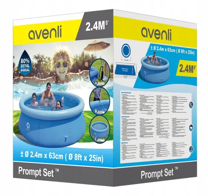 Круглый надувной бассейн Avenli 240 x 64 см (B0032) - изображение 9