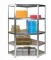 Металлический угловой стеллаж 180x30x90 5 полок серый (GWI0892)