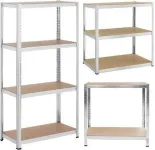 Стелаж металевий 150x70x30 4 полиці сірий (GWI7792)