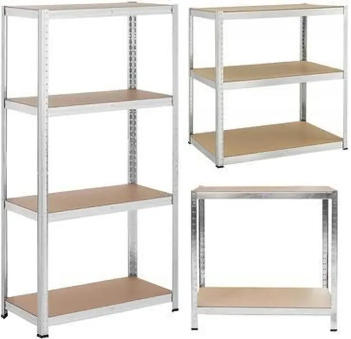 Стеллаж металлический 150x70x30 4 полки серый (GWI7792) - изображение 1