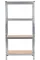 Стеллаж металлический 150x70x30 4 полки серый (GWI7792)