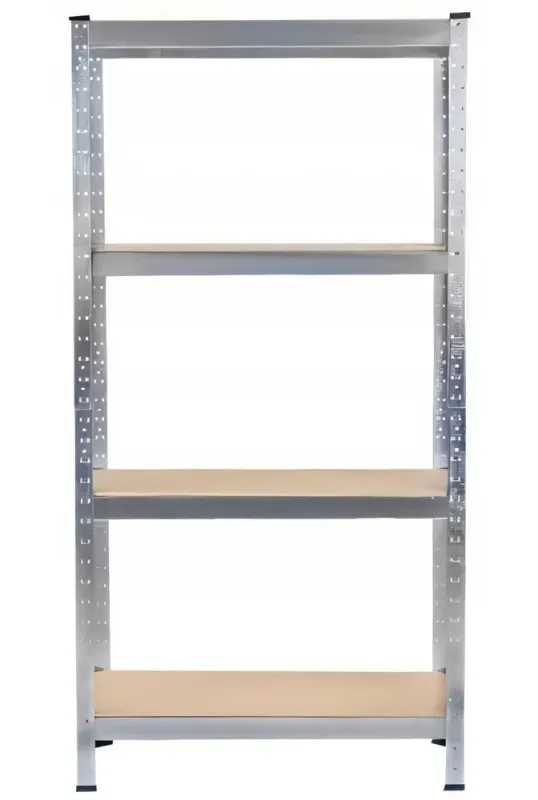 Стеллаж металлический 150x70x30 4 полки серый (GWI7792) - изображение 3