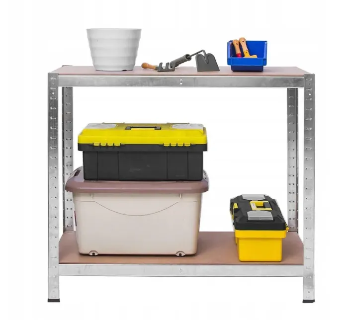 Стеллаж металлический 150x70x30 4 полки серый (GWI7792) - изображение 5