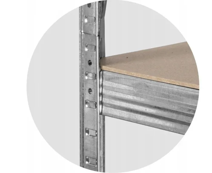 Стеллаж металлический 150x70x30 4 полки серый (GWI7792) - изображение 6