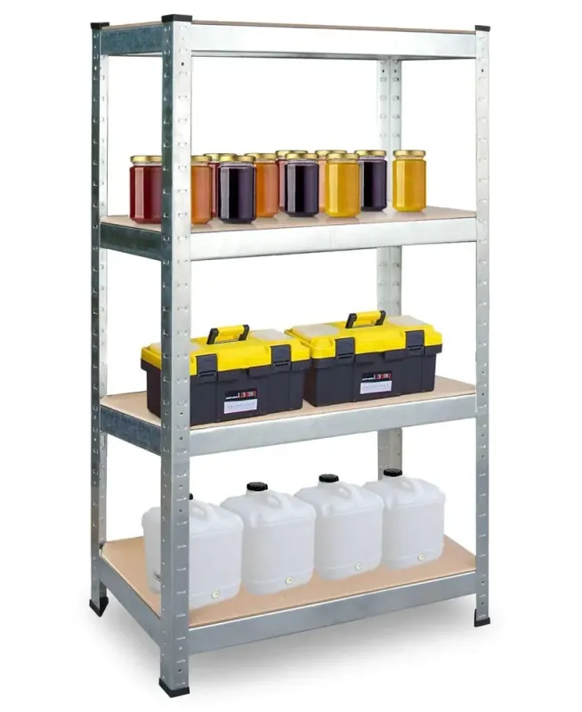 Стеллаж металлический 150x70x30 4 полки серый (GWI7792) - изображение 7