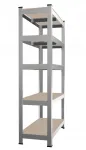 Стелаж металевий 180x90x30  5 полиць сірий (GWI5870)