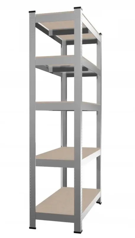 Стеллаж металлический 180x90x30 5 полок серый (GWI5870) - изображение 1