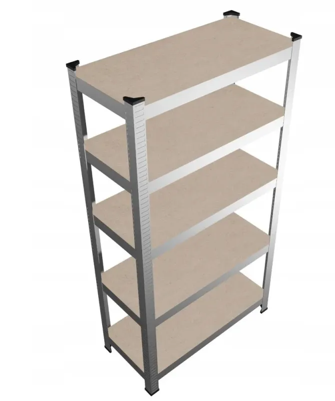 Стеллаж металлический 180x90x30 5 полок серый (GWI5870) - изображение 5