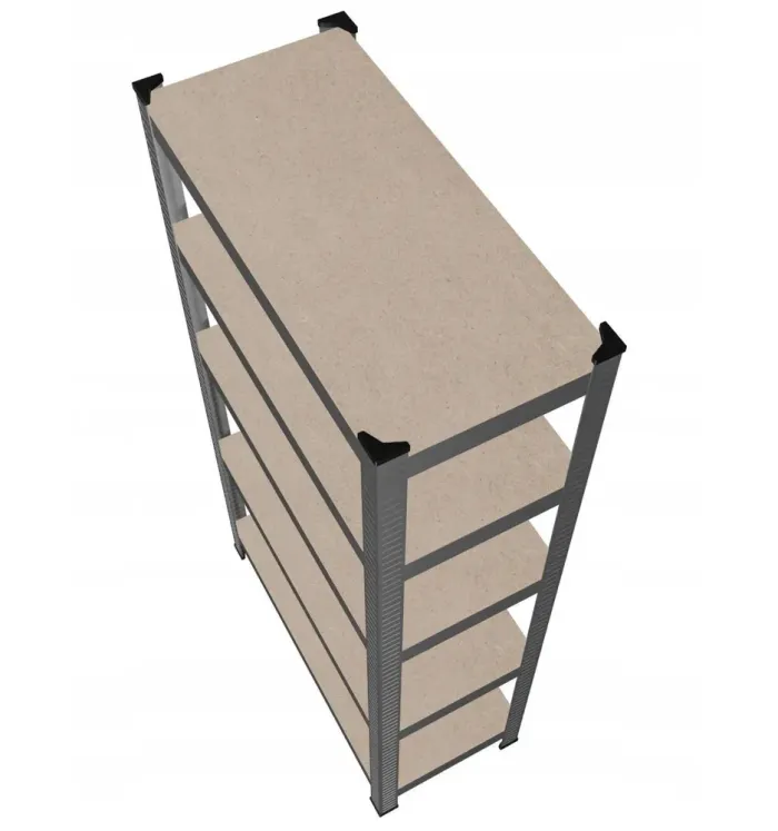 Стеллаж металлический 180x90x30 5 полок серый (GWI5870) - изображение 8