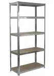 Стелаж металевий 150x70x30  5 полиць сірий (GWI7378)