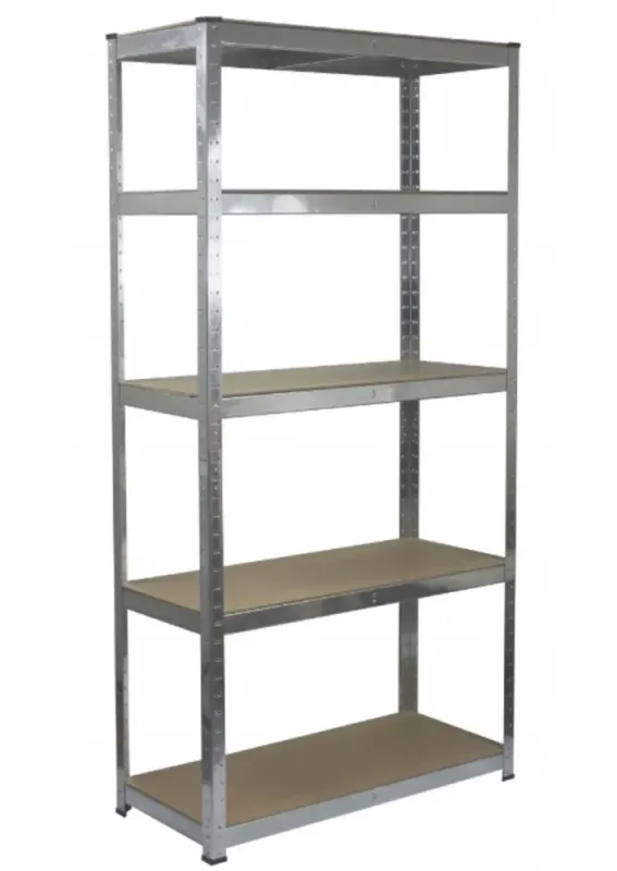 Стелаж металевий 150x70x30  5 полиць сірий (GWI7378) - зображення 1