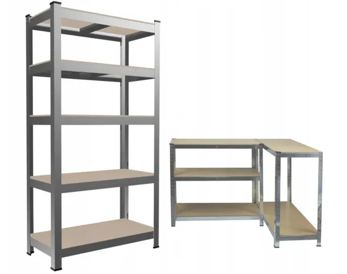 Стелаж металевий 150x70x30  5 полиць сірий (GWI7378) - зображення 2