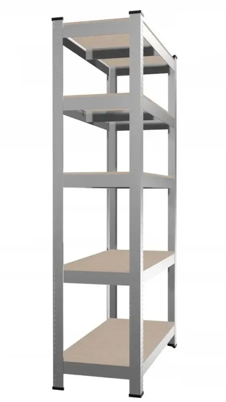 Стелаж металевий 200х90х40 5 полиць сірий (GWI0643) - зображення 3