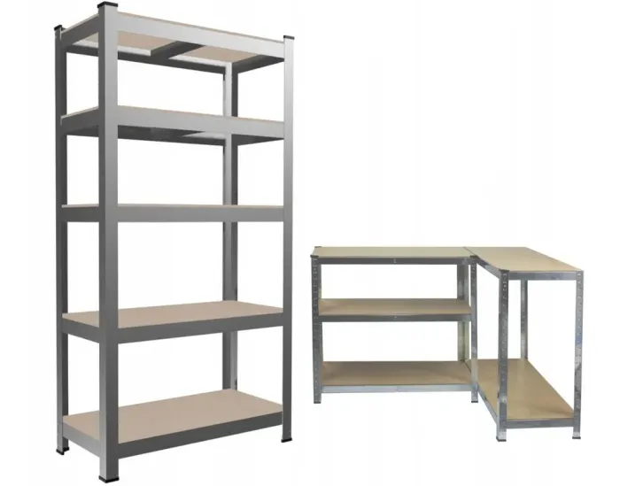 Стелаж металевий 200х90х40 5 полиць сірий (GWI0643) - зображення 4