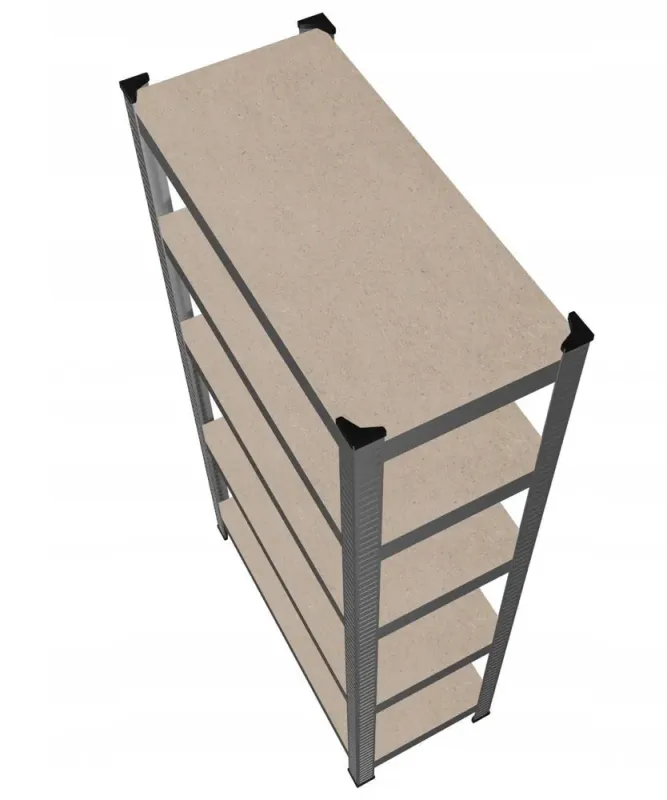 Стелаж металевий 200х90х40 5 полиць сірий (GWI0643) - зображення 5