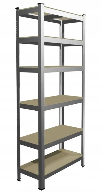 Стеллаж металлический 222x110x50, 6 полок серый (GWI0612) - изображение 5