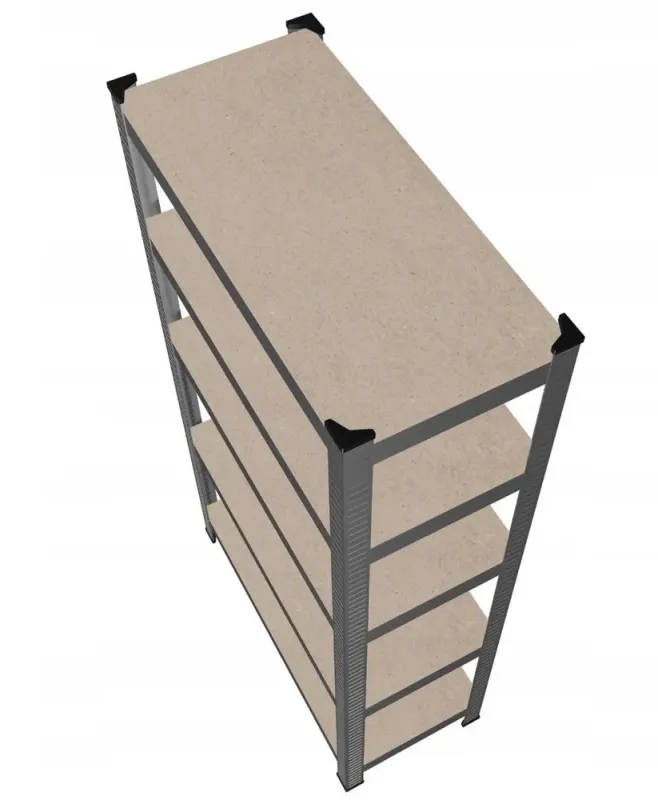 Стеллаж металлический 222x110x50, 6 полок серый (GWI0612) - изображение 6