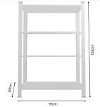 Стелаж металевий 150х75х30 4 полиці сірий (GWI1885)