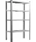 Стеллаж металлический 150х75х30 4 полки серый (GWI1885)
