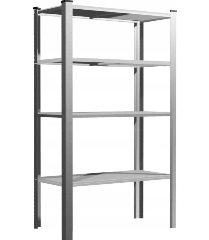 Стеллаж металлический 150х75х30 4 полки серый (GWI1885) - изображение 2