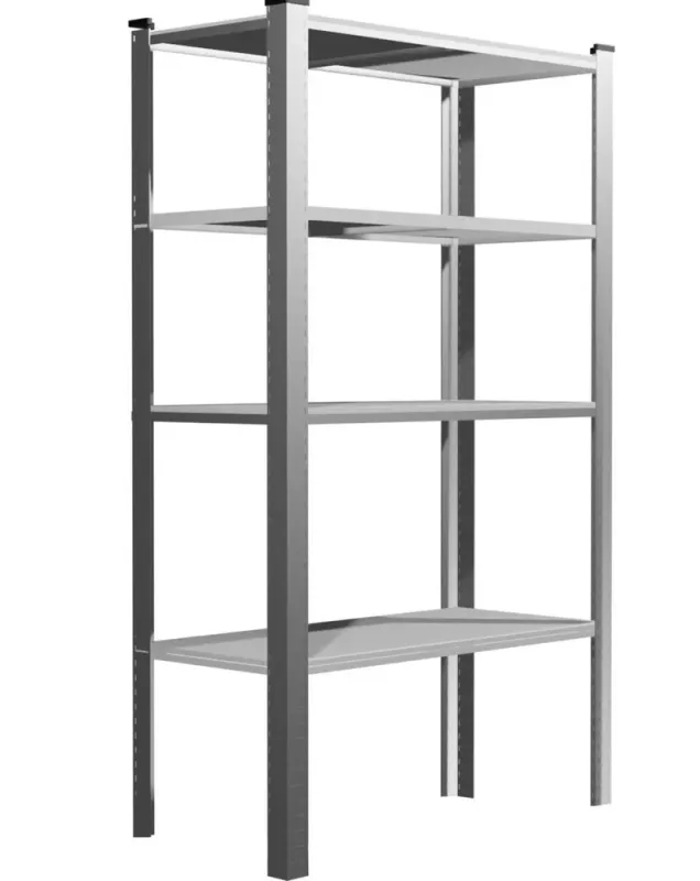 Стеллаж металлический 150х75х30 4 полки серый (GWI1885) - изображение 5