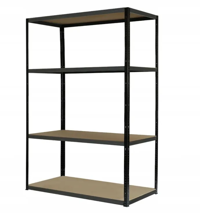 Прочный, усиленный металлический стеллаж 180х120х60 4 полки (черный) (GWI0667) - изображение 4