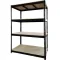 Прочный, усиленный металлический стеллаж 180х120х60 4 полки (черный) (GWI0667)